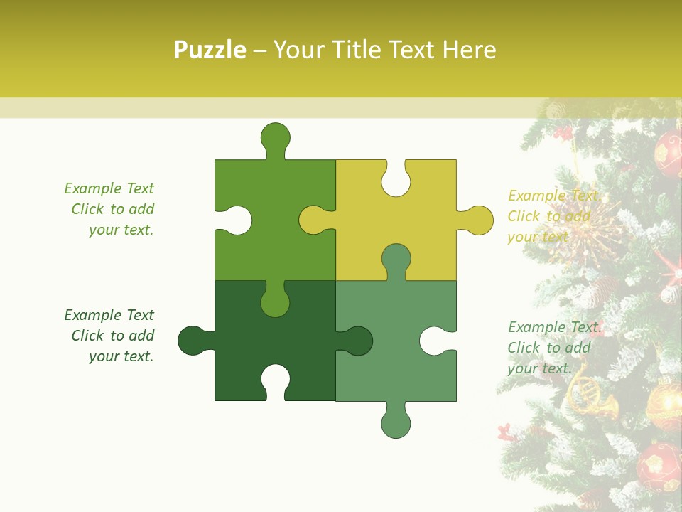 Isolated Noel Decorate PowerPoint Template