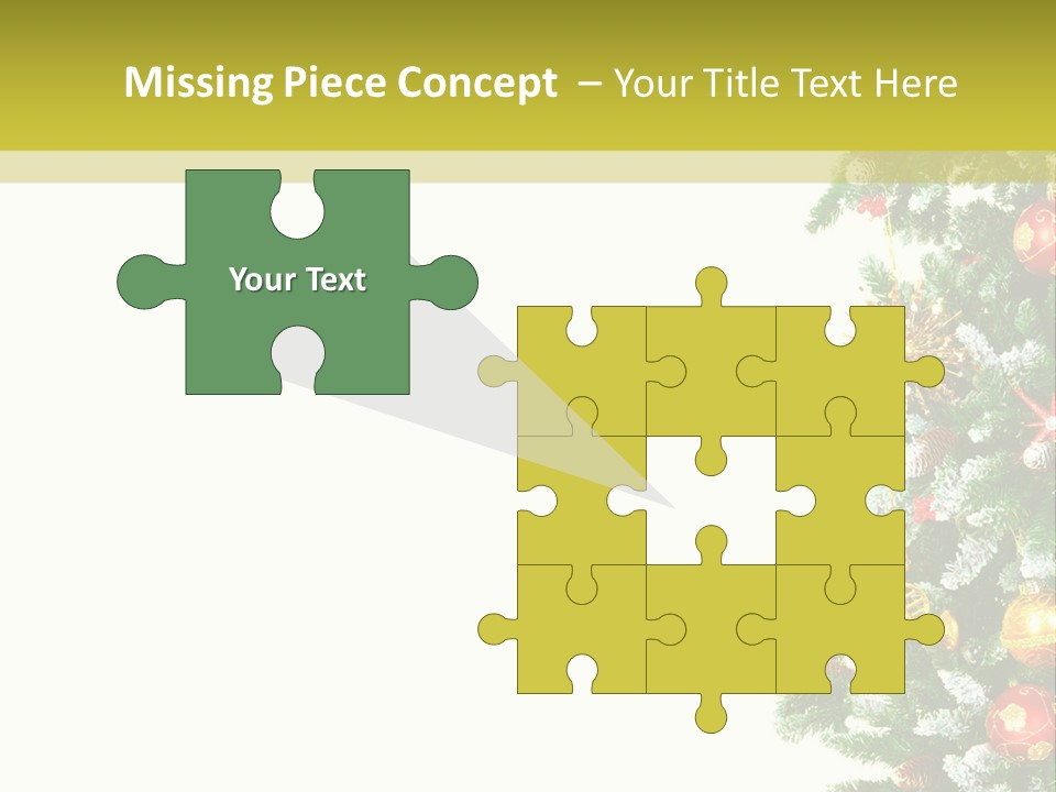 Isolated Noel Decorate PowerPoint Template