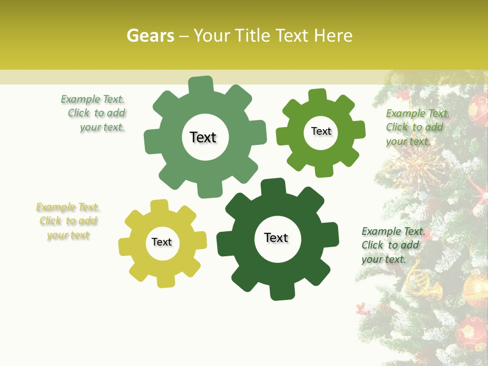 Isolated Noel Decorate PowerPoint Template