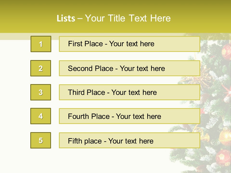 Isolated Noel Decorate PowerPoint Template