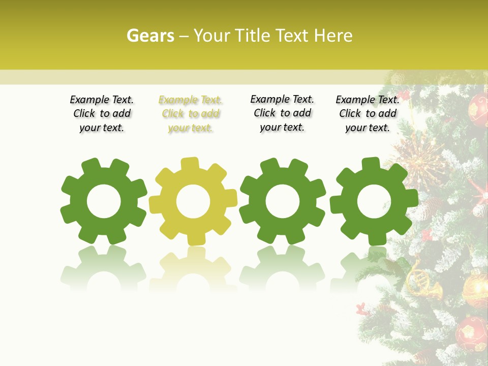 Isolated Noel Decorate PowerPoint Template