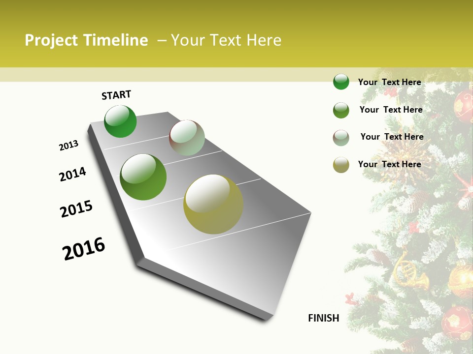 Isolated Noel Decorate PowerPoint Template