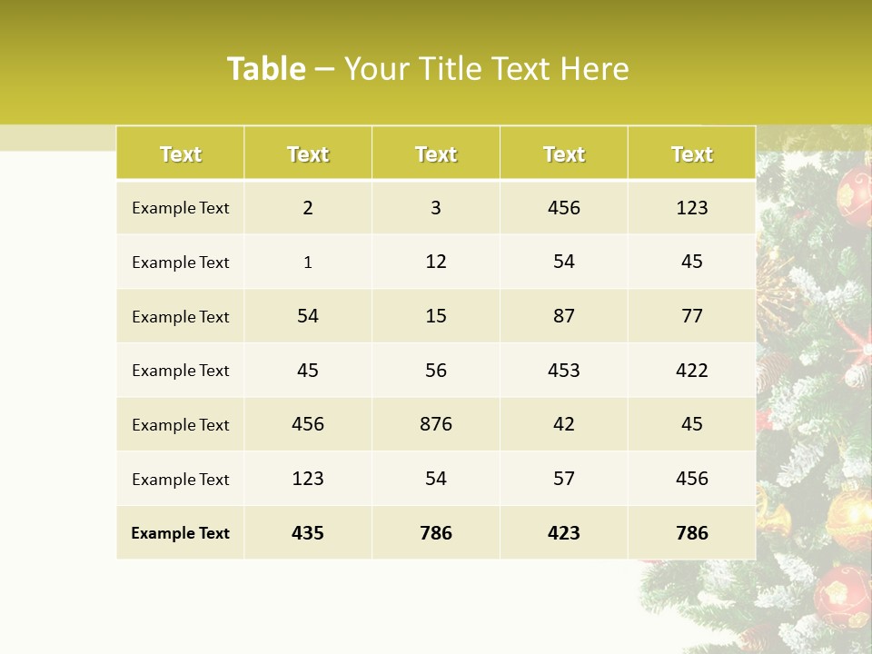 Isolated Noel Decorate PowerPoint Template