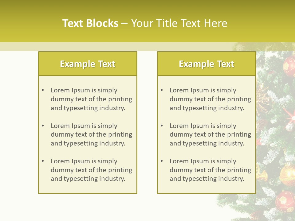 Isolated Noel Decorate PowerPoint Template