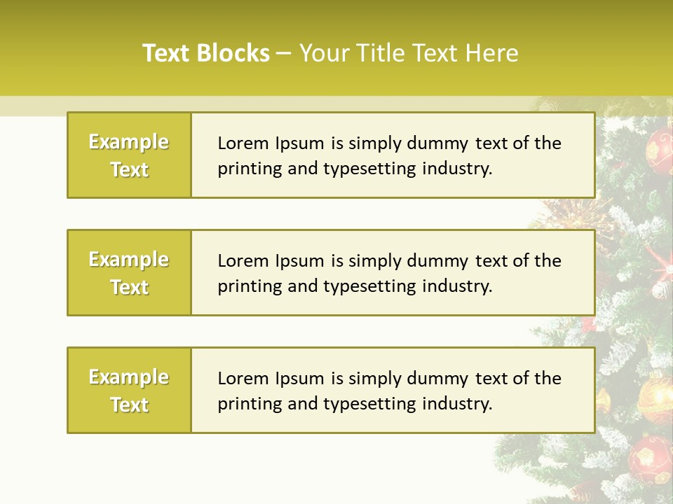 Isolated Noel Decorate PowerPoint Template