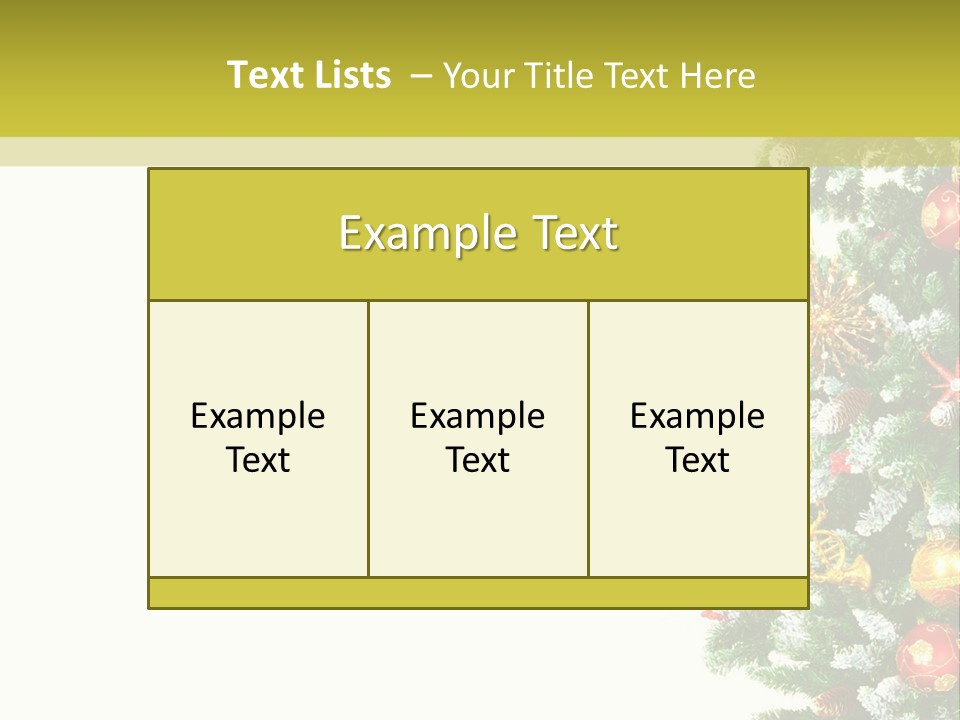Isolated Noel Decorate PowerPoint Template