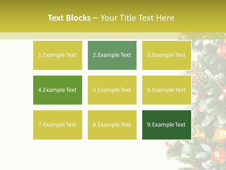 Isolated Noel Decorate PowerPoint Template