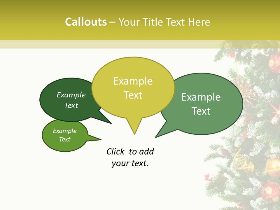 Isolated Noel Decorate PowerPoint Template
