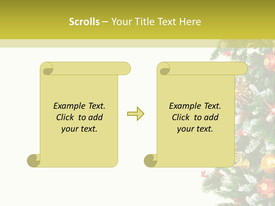Isolated Noel Decorate PowerPoint Template
