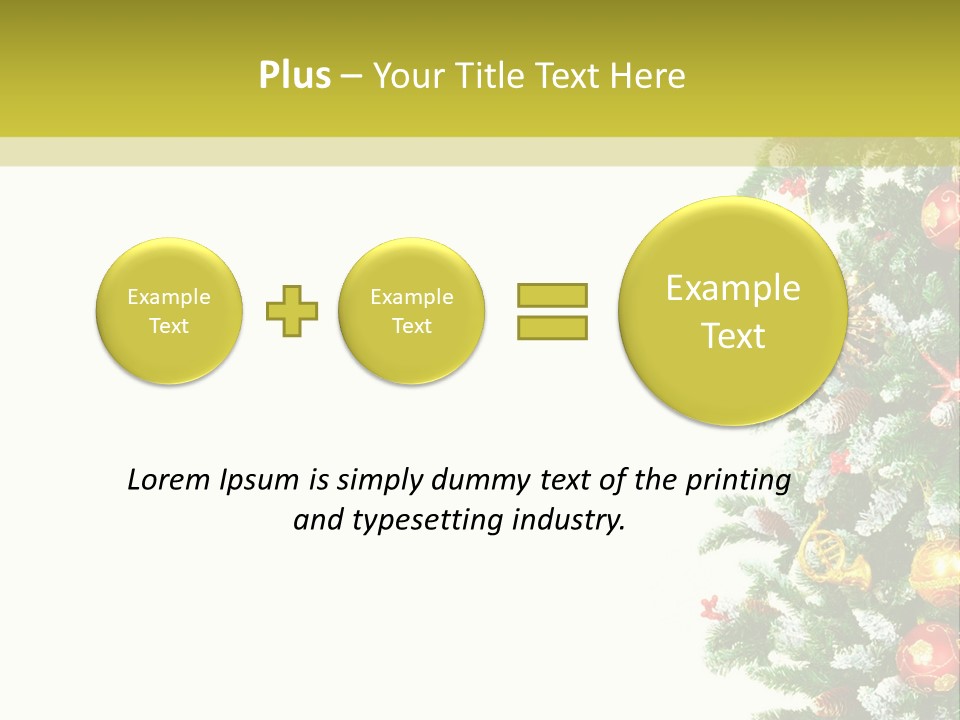 Isolated Noel Decorate PowerPoint Template