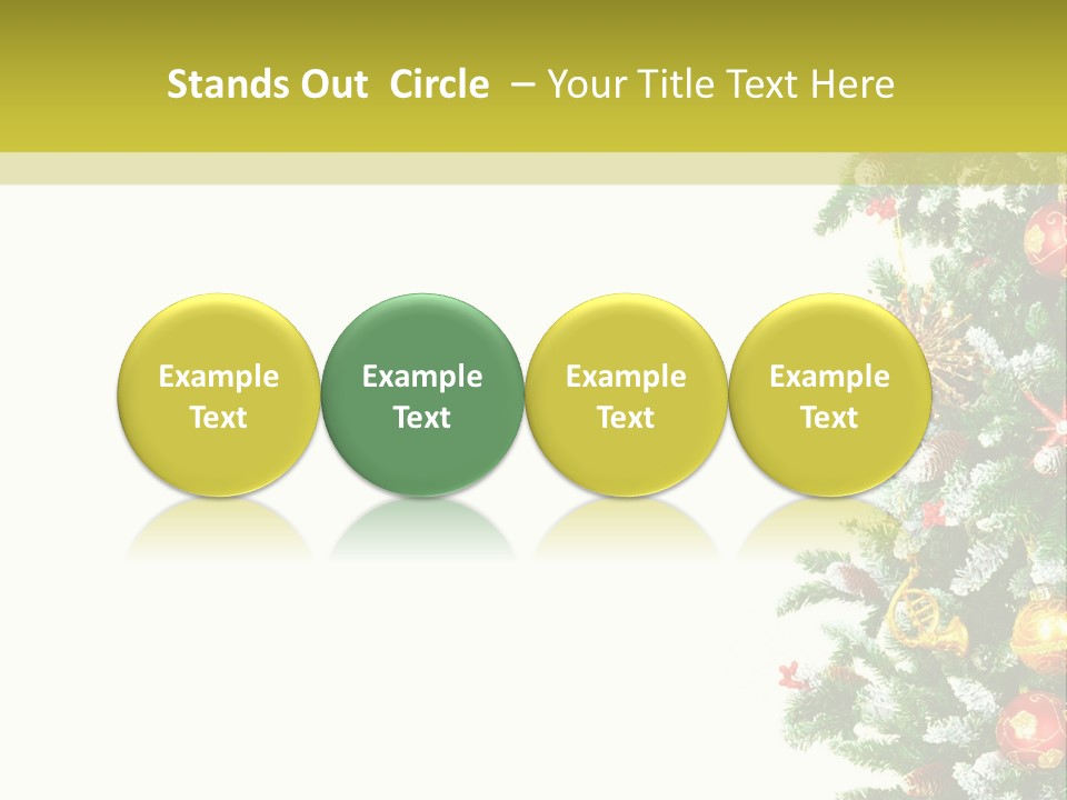 Isolated Noel Decorate PowerPoint Template