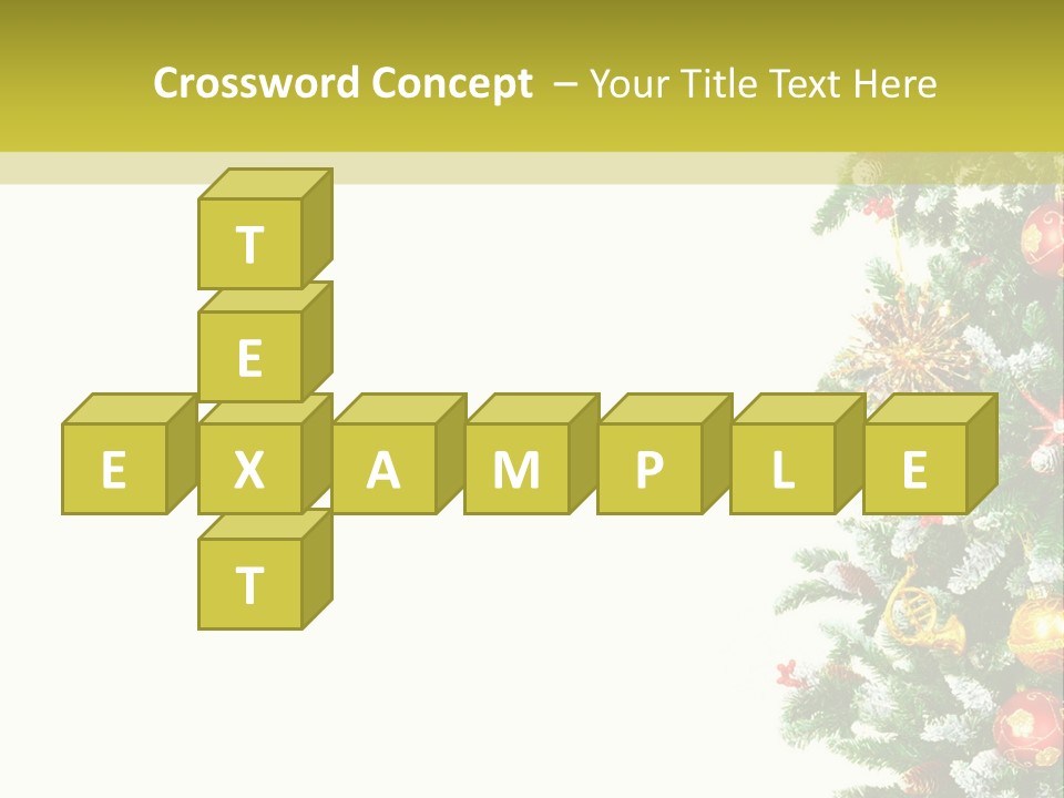 Isolated Noel Decorate PowerPoint Template