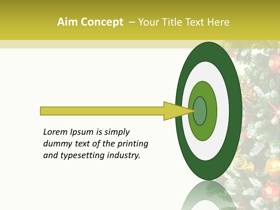 Isolated Noel Decorate PowerPoint Template