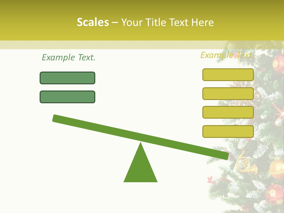 Isolated Noel Decorate PowerPoint Template