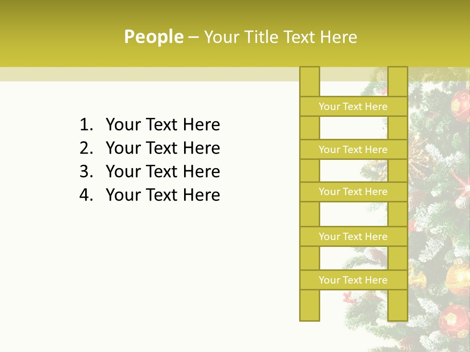 Isolated Noel Decorate PowerPoint Template