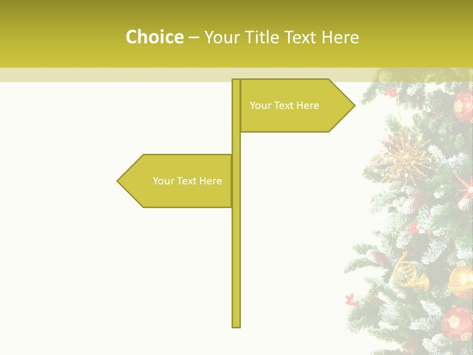 Isolated Noel Decorate PowerPoint Template