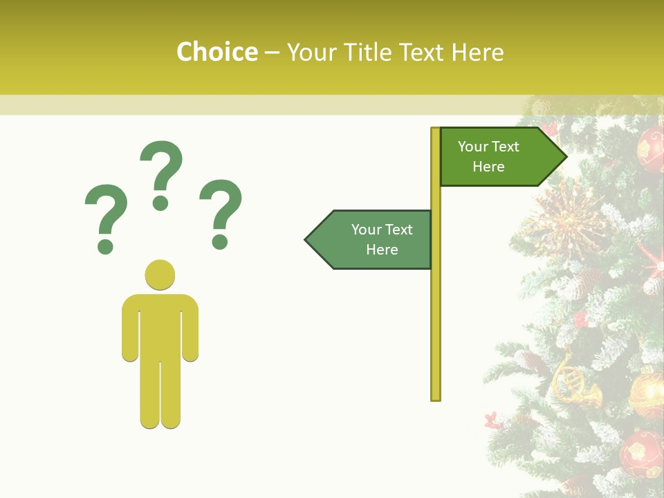 Isolated Noel Decorate PowerPoint Template
