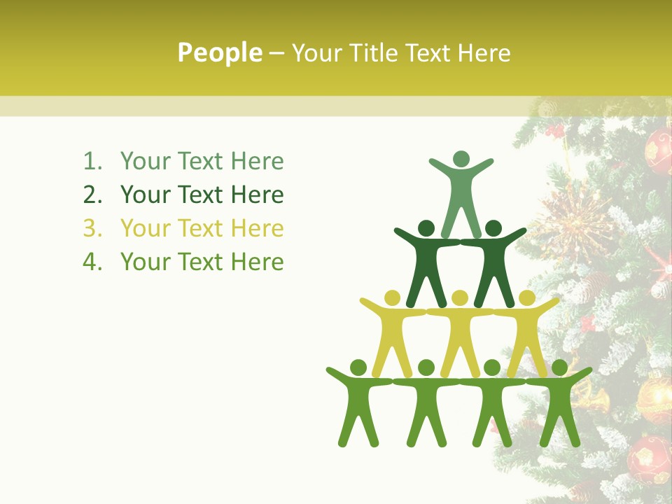 Isolated Noel Decorate PowerPoint Template