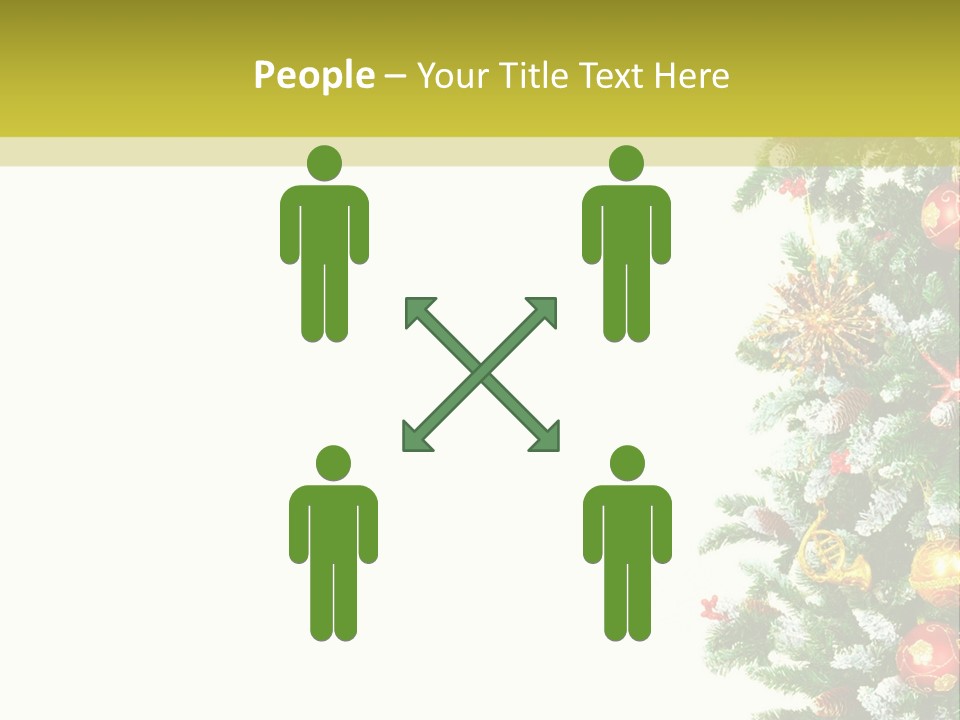 Isolated Noel Decorate PowerPoint Template