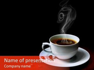 Art Texture Coffee PowerPoint Template