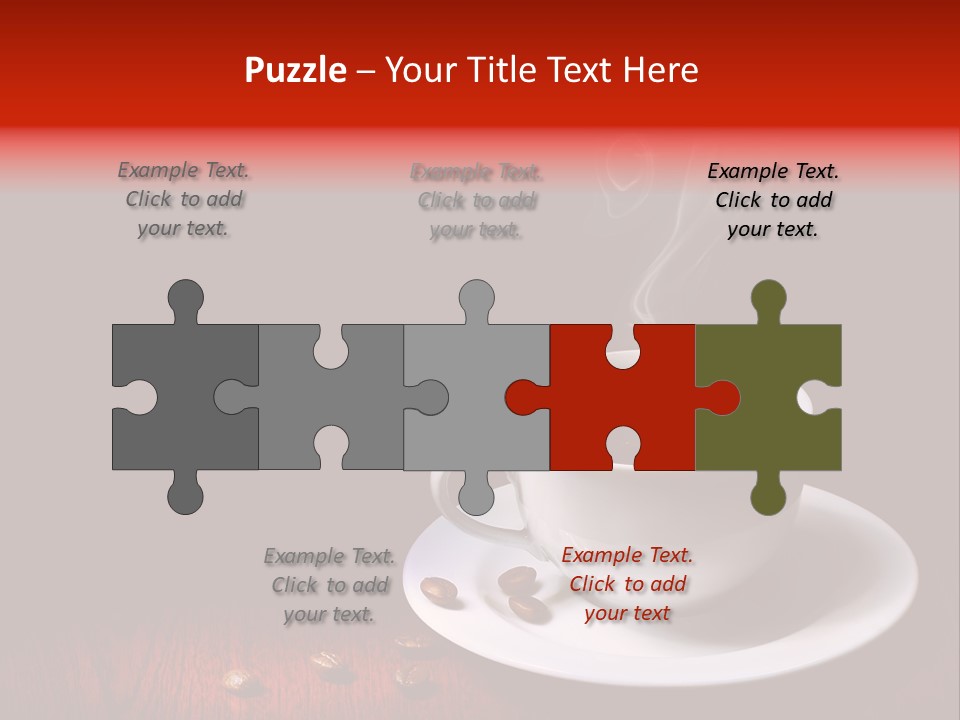 Art Texture Coffee PowerPoint Template