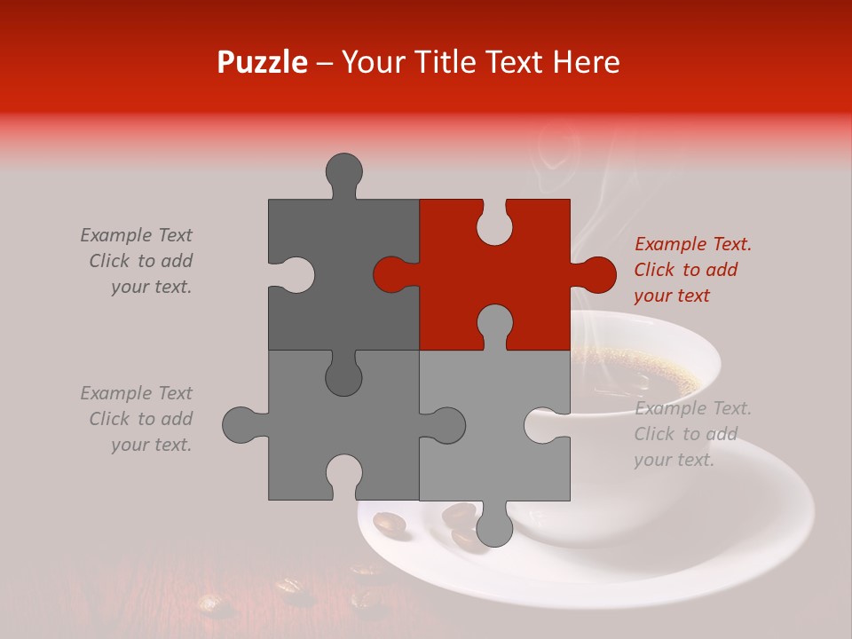 Art Texture Coffee PowerPoint Template