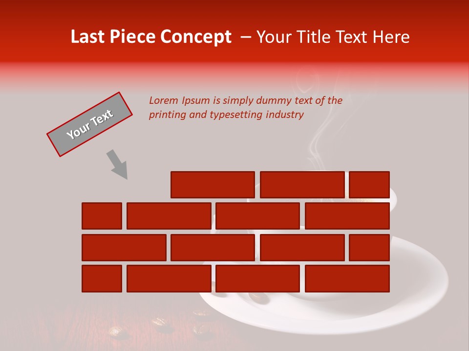 Art Texture Coffee PowerPoint Template