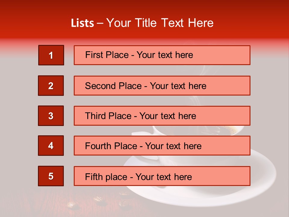 Art Texture Coffee PowerPoint Template