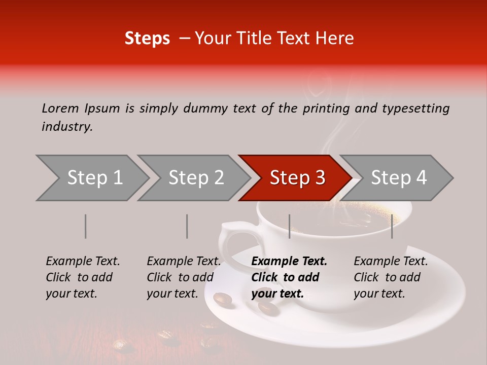 Art Texture Coffee PowerPoint Template