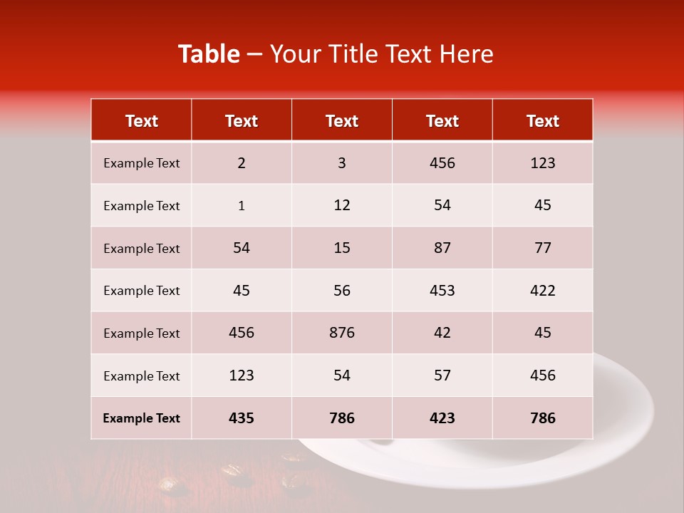 Art Texture Coffee PowerPoint Template