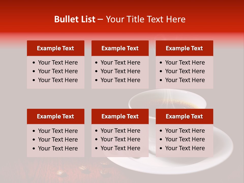 Art Texture Coffee PowerPoint Template