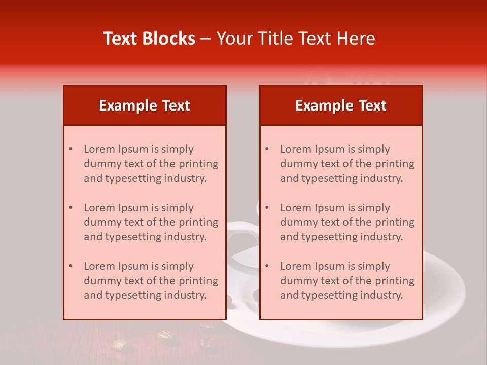 Art Texture Coffee PowerPoint Template
