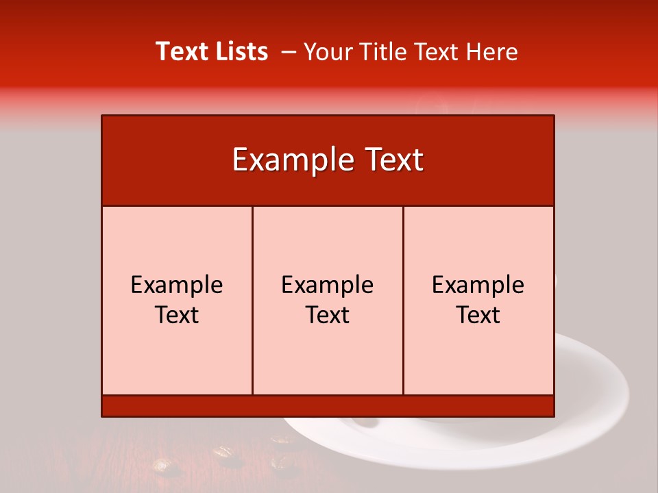 Art Texture Coffee PowerPoint Template