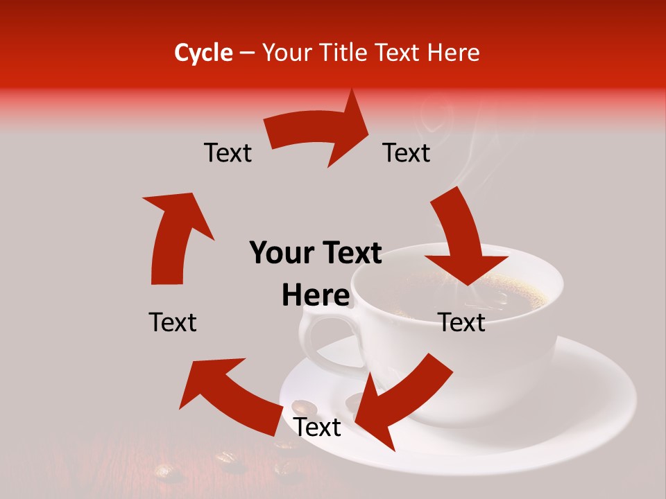 Art Texture Coffee PowerPoint Template