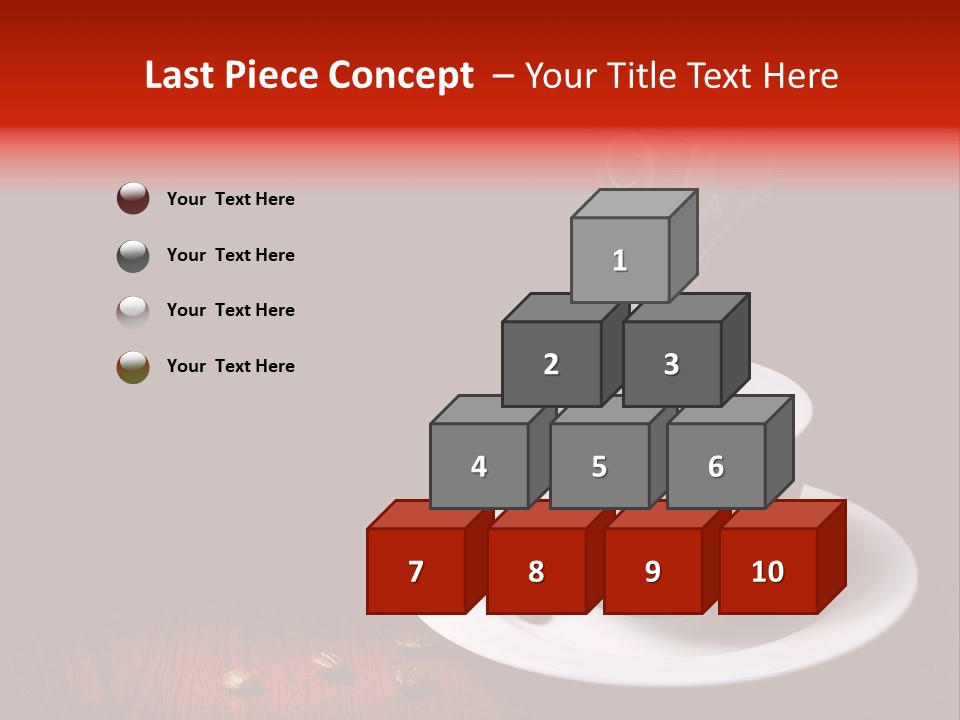 Art Texture Coffee PowerPoint Template