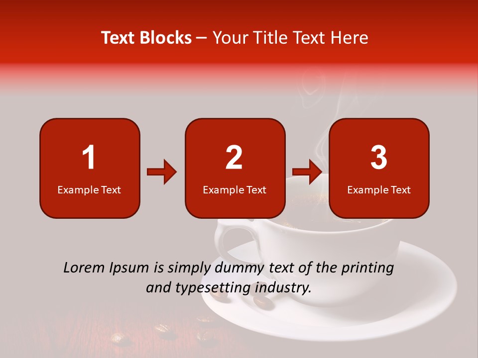 Art Texture Coffee PowerPoint Template