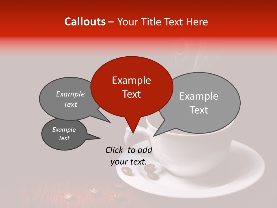 Art Texture Coffee PowerPoint Template