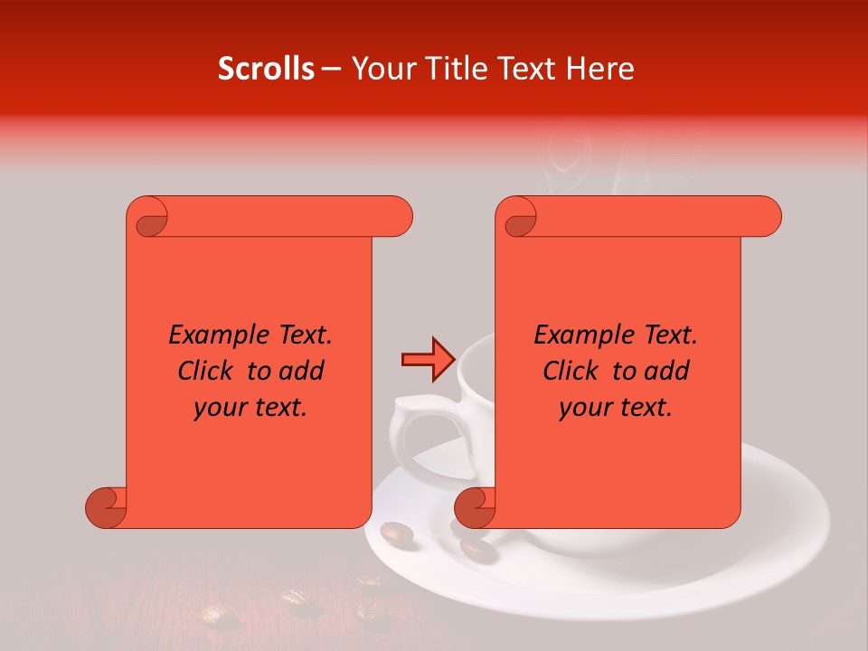 Art Texture Coffee PowerPoint Template
