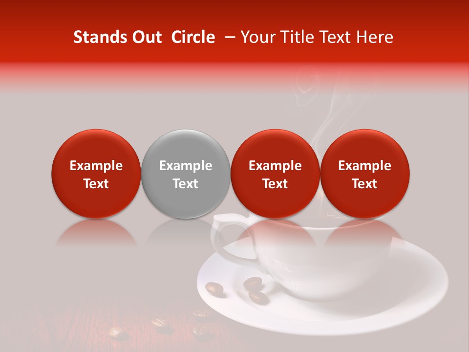 Art Texture Coffee PowerPoint Template