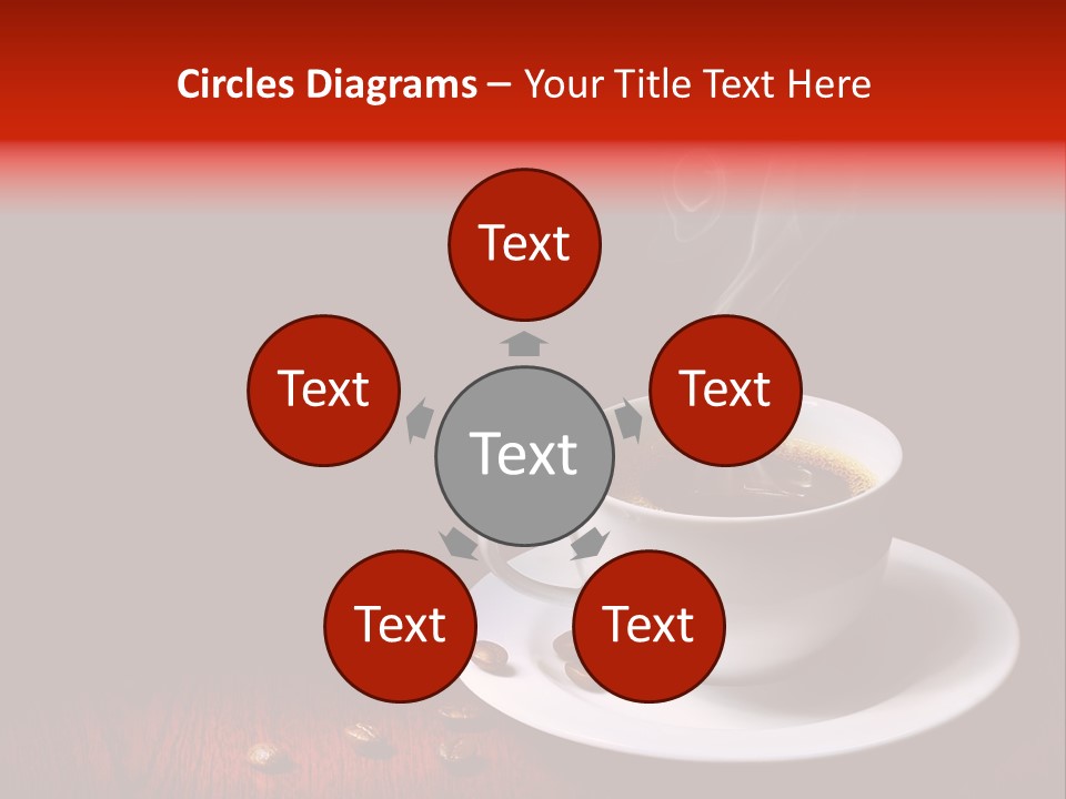 Art Texture Coffee PowerPoint Template