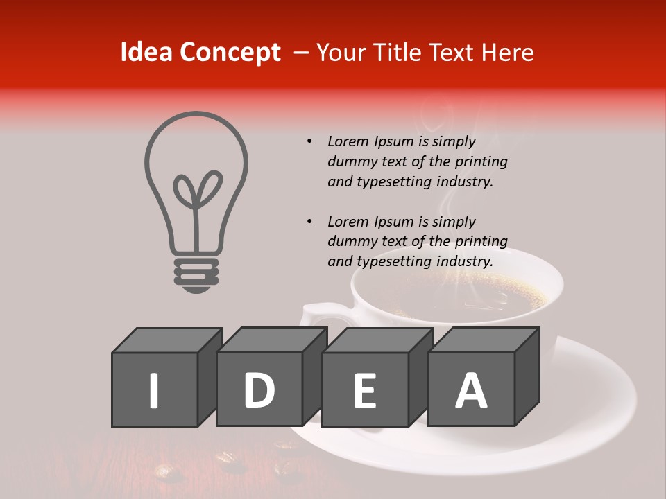 Art Texture Coffee PowerPoint Template