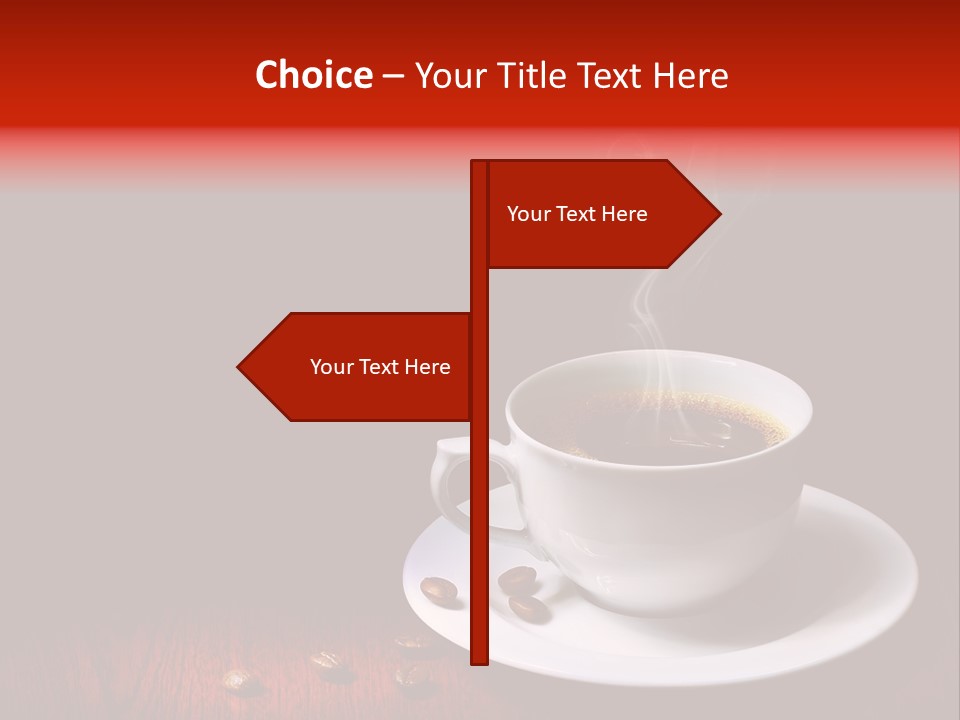 Art Texture Coffee PowerPoint Template