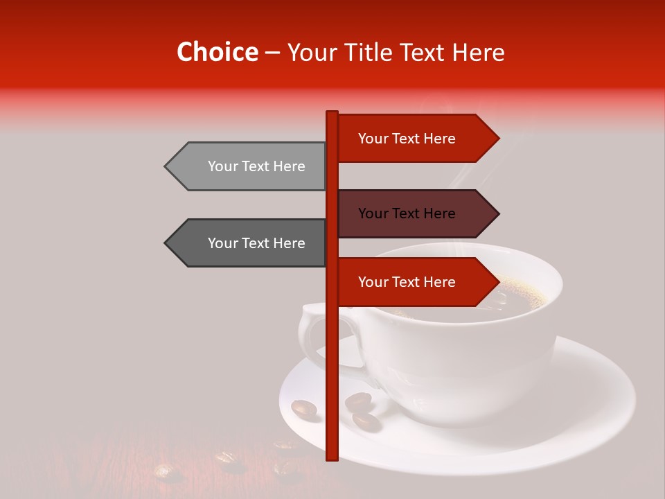 Art Texture Coffee PowerPoint Template