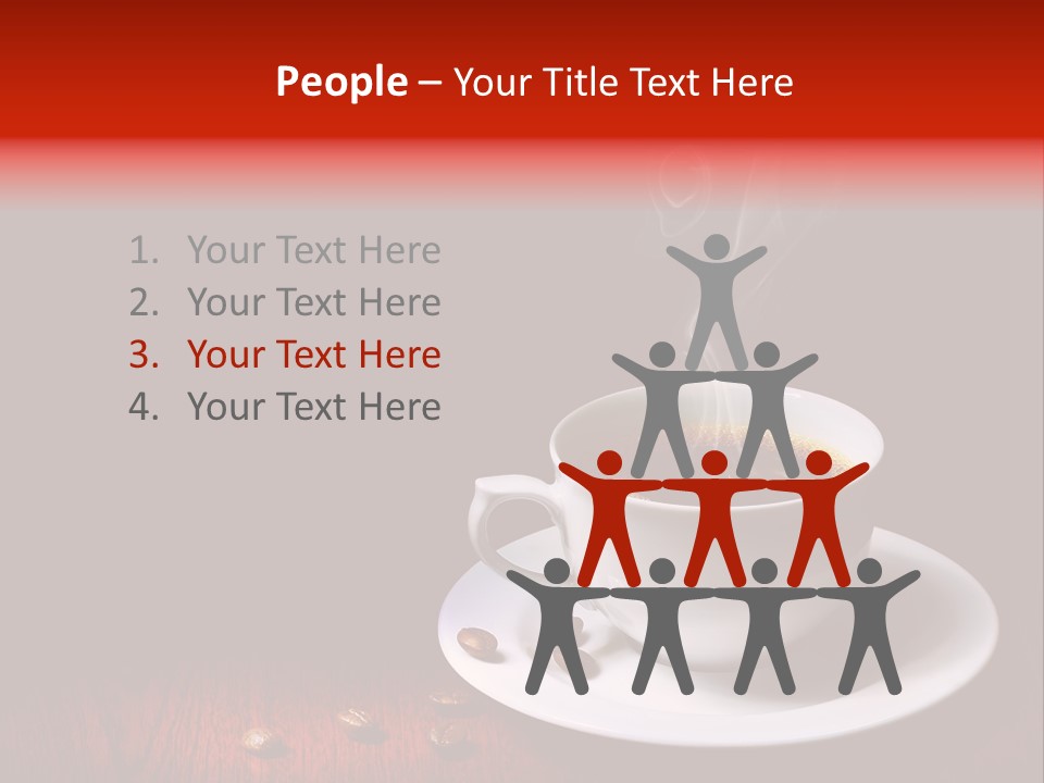 Art Texture Coffee PowerPoint Template