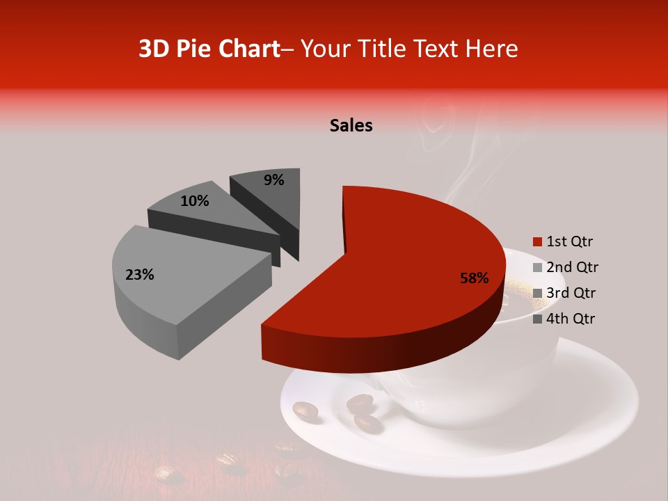 Art Texture Coffee PowerPoint Template