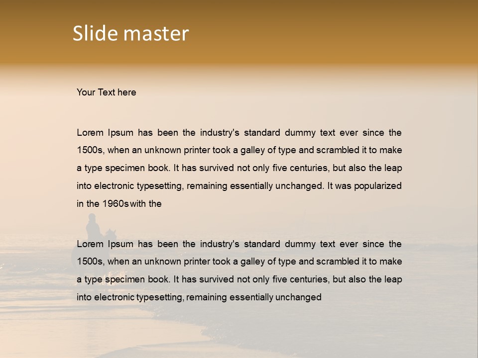 Landscape Sea Recreation PowerPoint Template