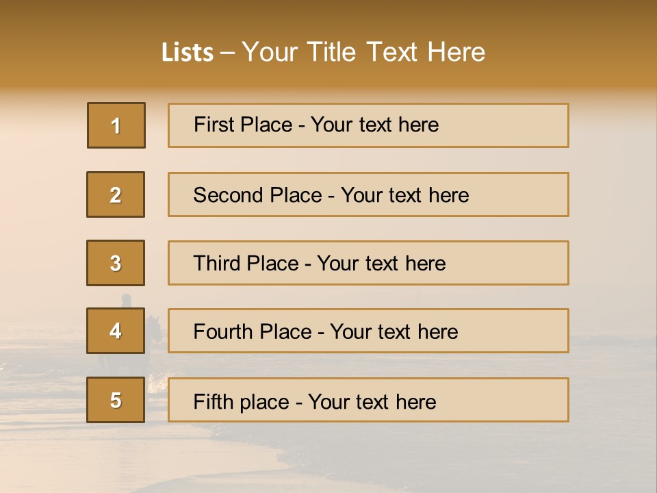 Landscape Sea Recreation PowerPoint Template