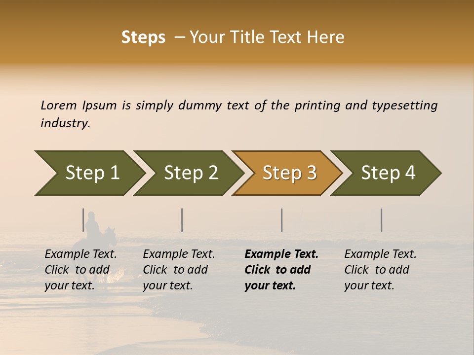 Landscape Sea Recreation PowerPoint Template