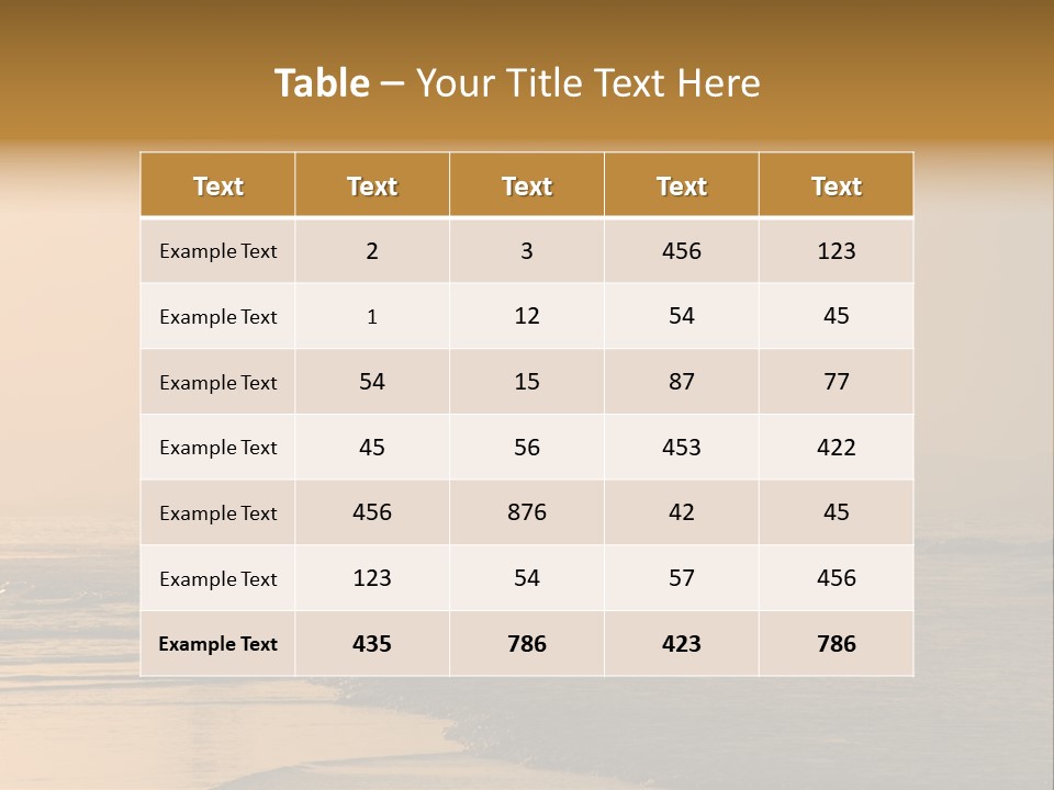 Landscape Sea Recreation PowerPoint Template