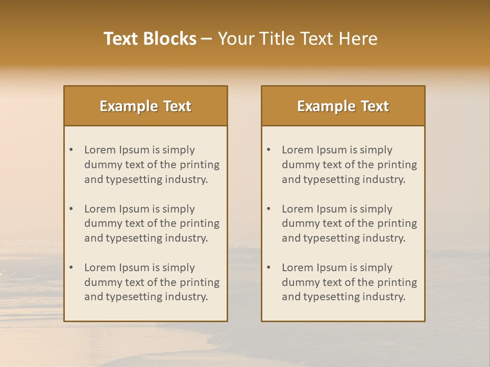 Landscape Sea Recreation PowerPoint Template